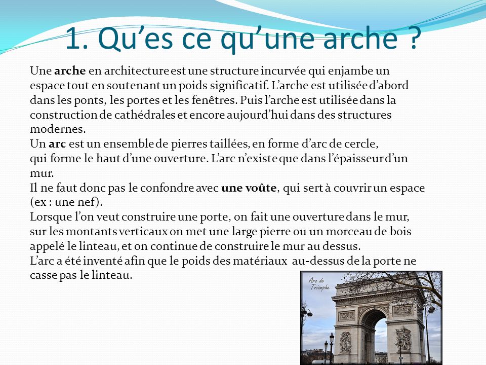 Les Arches en Architecture ppt t l charger